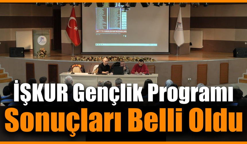 İŞKUR Gençlik Programı kura sonuçları açıklandı