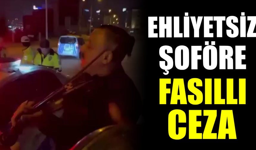 Trafik denetiminde cezaya ritim tuttular!