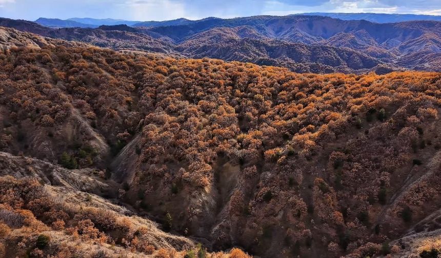 Çankırı’da mest eden sonbahar manzaraları