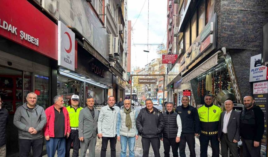 İl Emniyet Müdürü Sinan Ergen esnaflarla bir araya geldi