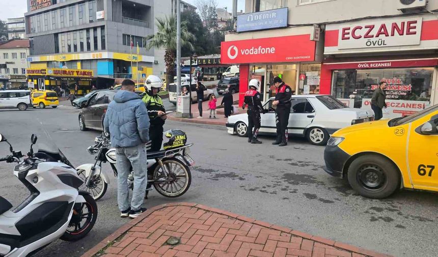 Zonguldak'ın Ereğli ilçesinde modifiyeli araçlara yönelik geniş çaplı denetim