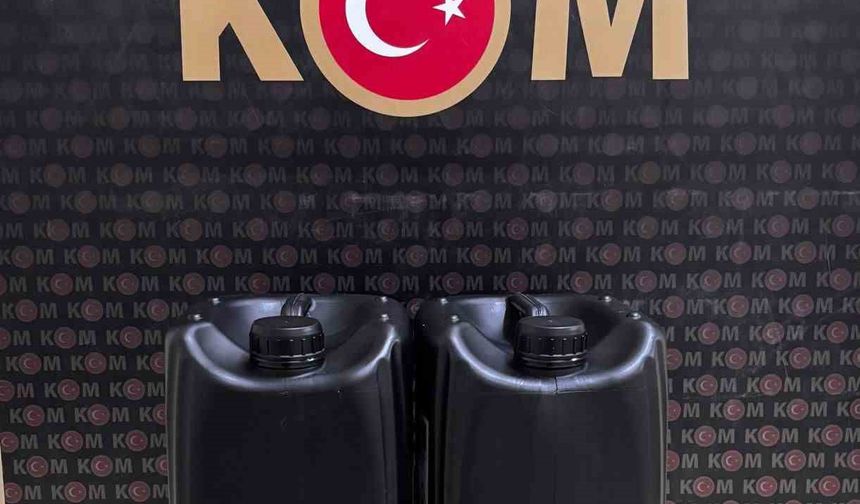 Bartın’da 10 litre etil alkol ele geçirildi