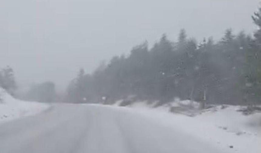 Yaralıgöz ve Ilgaz geçitlerinde kar yağışı başladı