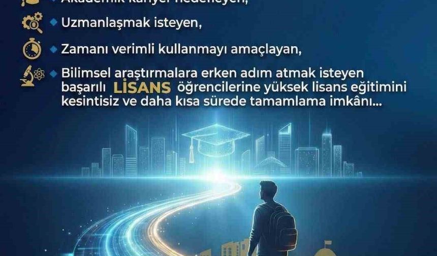 KBÜ'de bütünleşik yüksek lisans başvuruları başlıyor