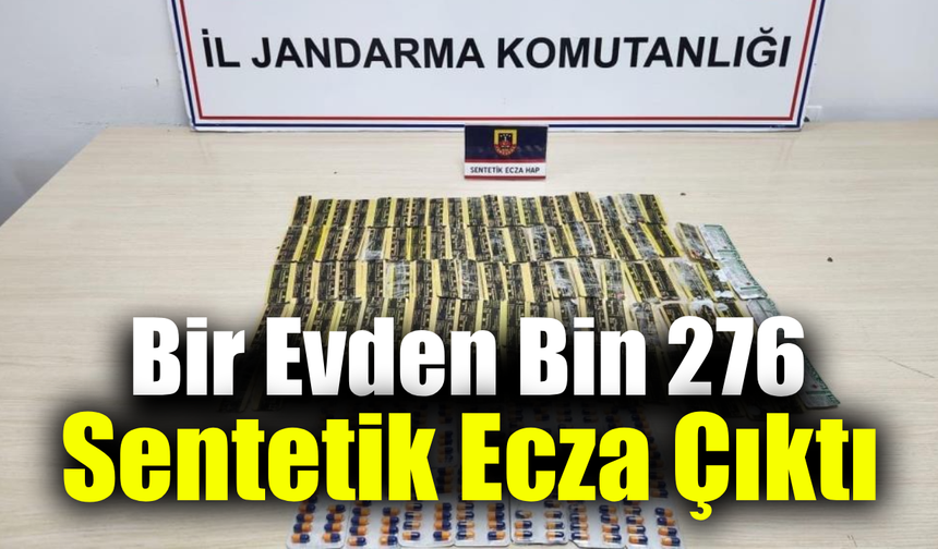 Uyuşturucu operasyonunda bin 276 hap ele geçirildi