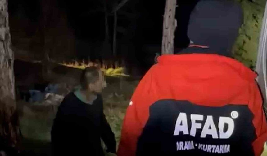 Göynük’te kaybolan şahıs 20 saat sonra bulundu