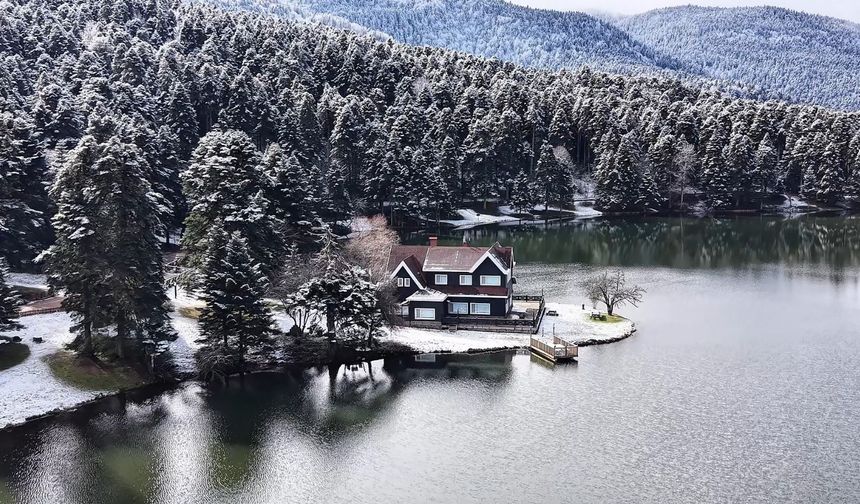 Bolu’nun gözbebeği Gölcük manzarası görsel şölene dönüştü