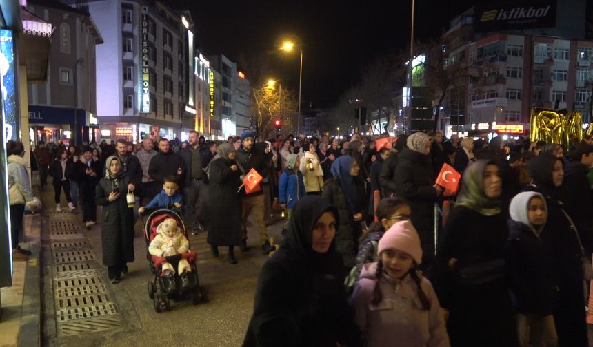 Ramazan’ın manevi havası Kastamonu’da fener yürüyüşüyle başladı