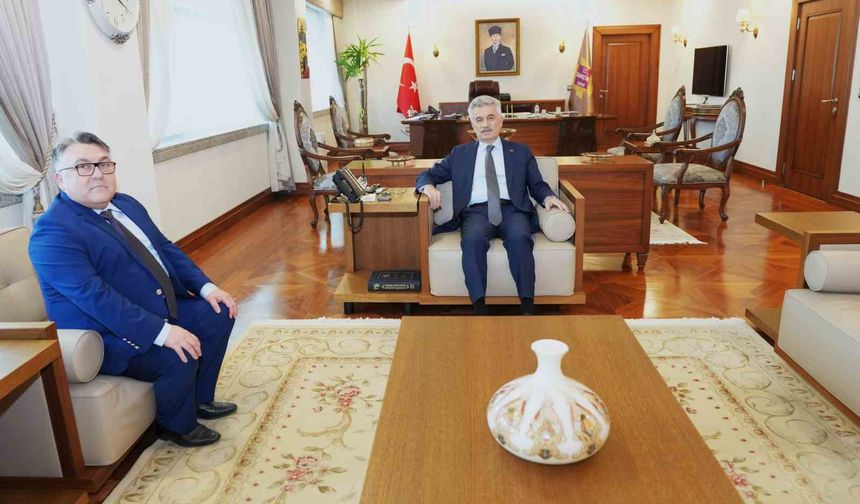 Danıştay Başkanı Zeki Yiğit, BEUN Rektörünü kabul etti