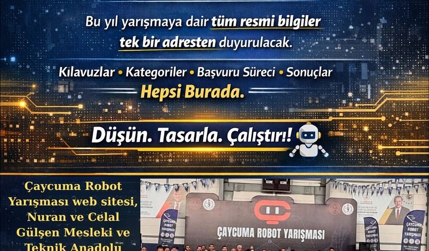 2. Çaycuma Robot Yarışması’nın web sitesi yayında