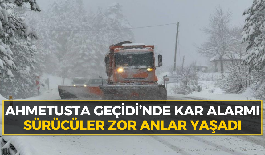 Karabük’ün yükseklerinde kar ulaşımı zorlaştırdı
