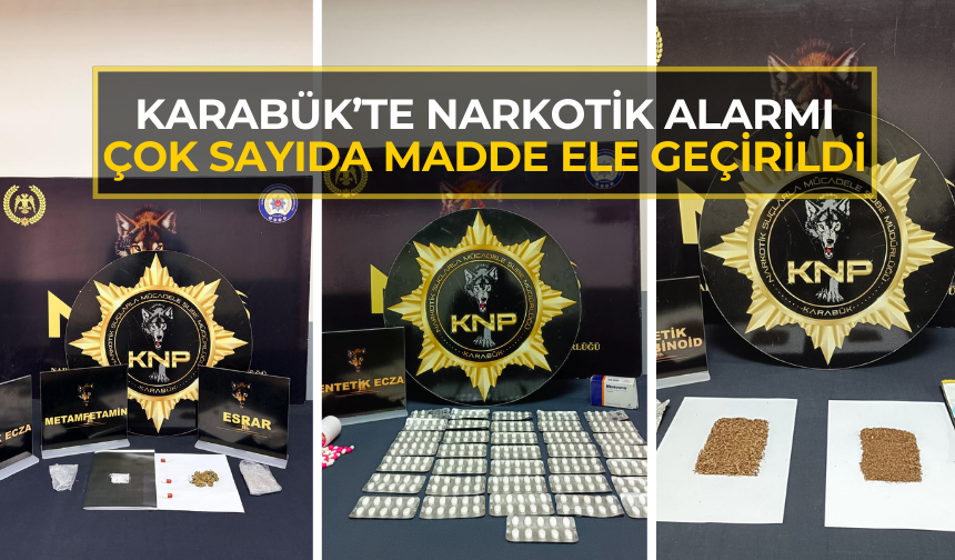 Karabük'te narkotikten peş peşe baskın