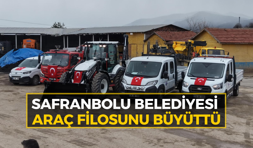 Safranbolu Belediyesi filoya 5 yeni araç ekledi