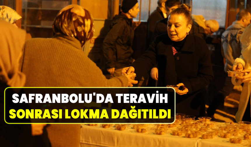 Başkan Elif Köse’den teravih sonrası lokma ikramı