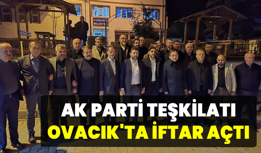 Ovacık’ta iftar sofrası kuruldu