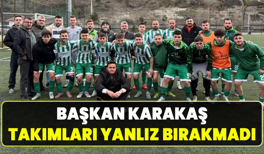 Karakaş Yenice-Yortan maçını tribünden izledi