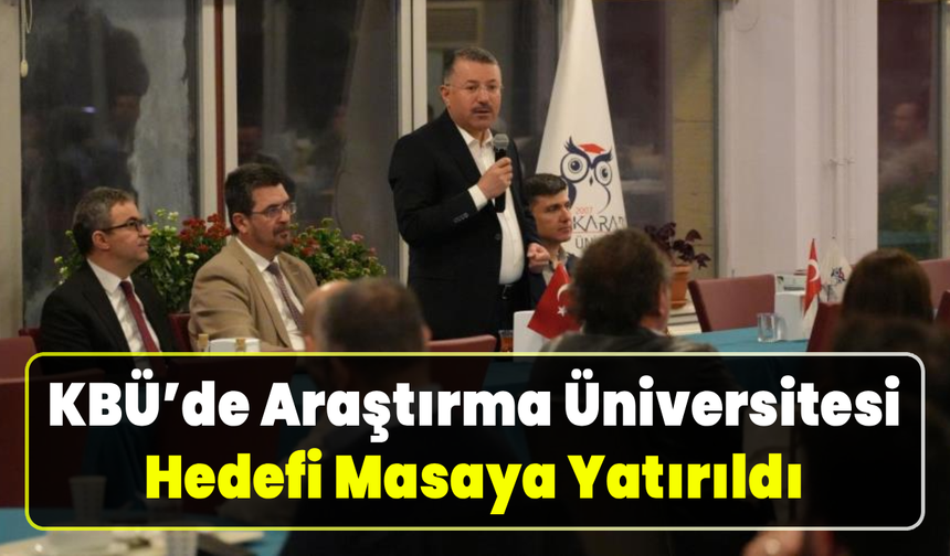 KBÜ’de Q1 yayıncı akademisyenlerle araştırma toplantısı