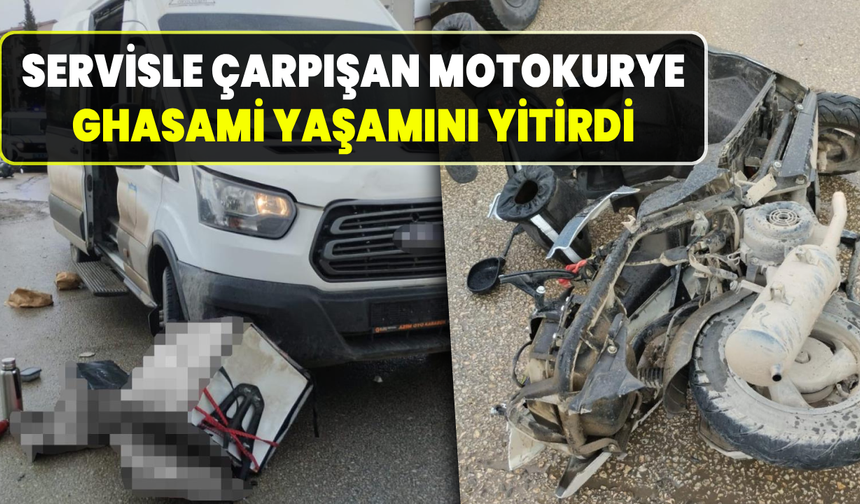 Karabük’te servisle çarpışan motokurye hayatını kaybetti