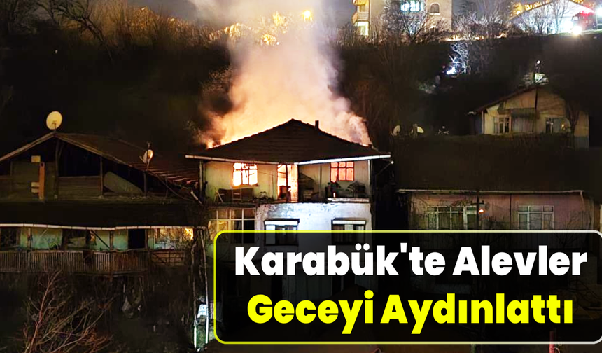 Karabük’te yangında mahsur kalan yaşlı adam kurtarıldı