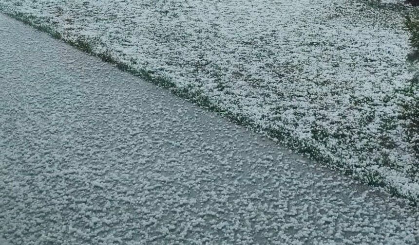 Çankırı’da dolu ve sağanak yağış etkili oldu