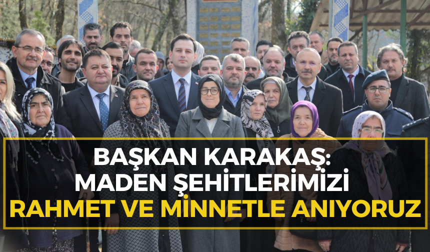 Yenice’de maden şehitleri dualarla anıldı