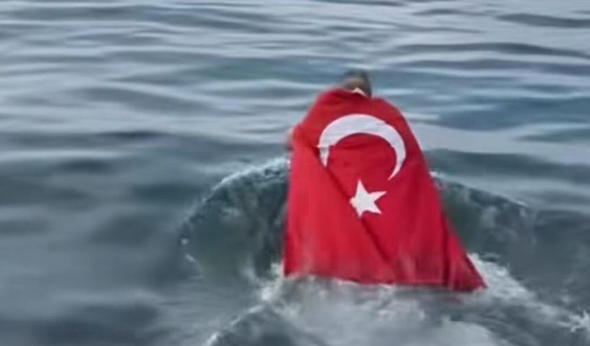 Zonguldak’ta Buz Adam’dan Çanakkale Zaferi Mesajı