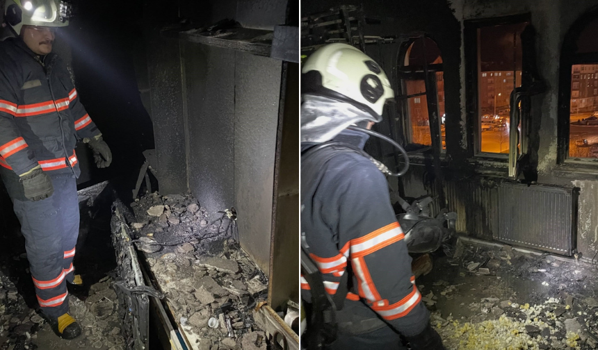 Apartmanda Çıkan Yangın Ekipleri Harekete Geçirdi!