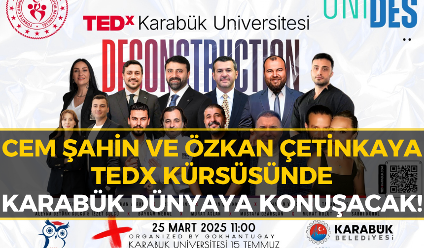 Şahin ve Çetinkaya TEDx’te Deneyimlerini Paylaşacak!