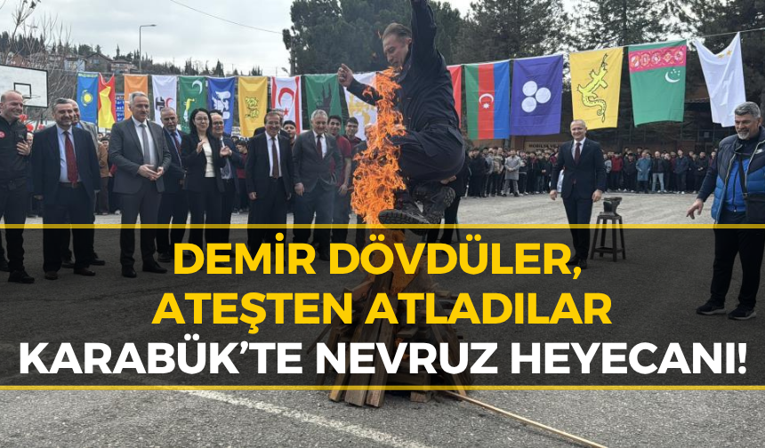 Karabük’te Nevruz Ateşi Yandı!