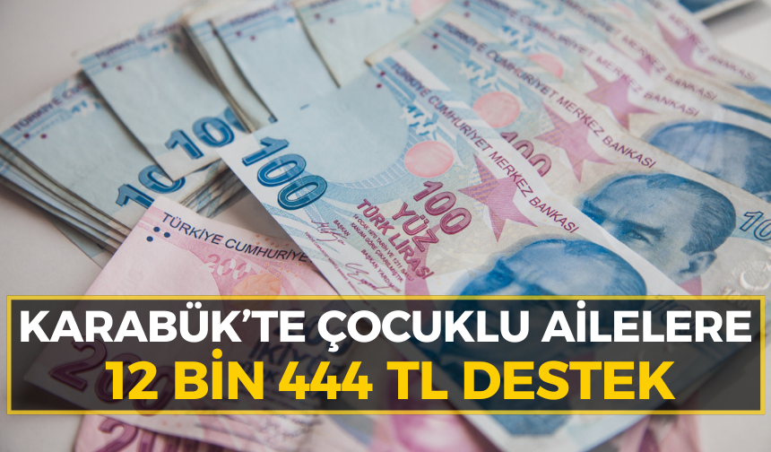 Karabük’te 12.444 TL’lik geri ödemesiz yardım