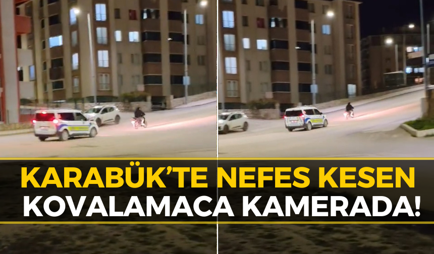 Karabük’te Motosikletli İle Polis Arasında Gerilim Dolu Kovalamaca