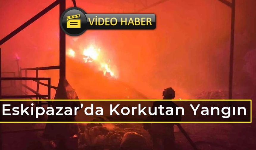 Eskipazar Kapucular Köyünde Çıkan Yangın Korkuttu
