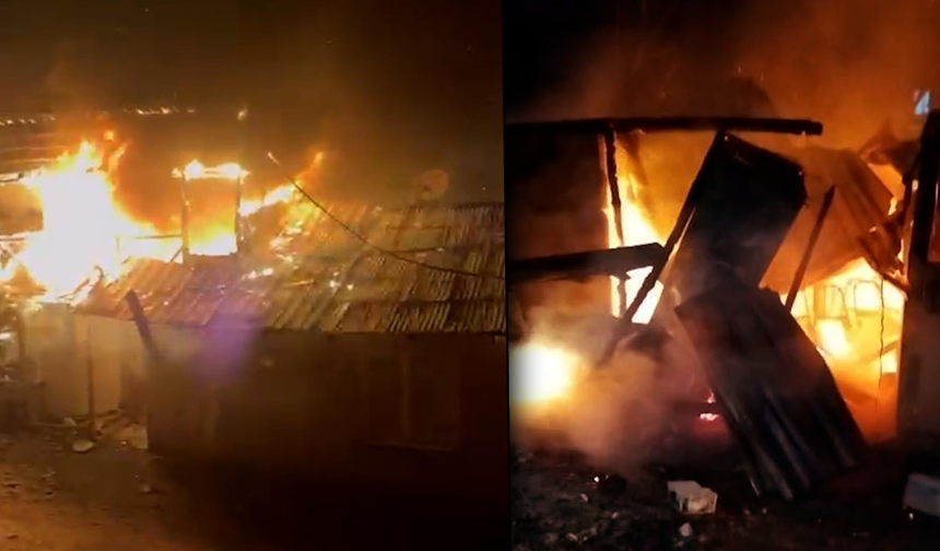 Mudurnu’da tek katlı ev yangında hasar gördü