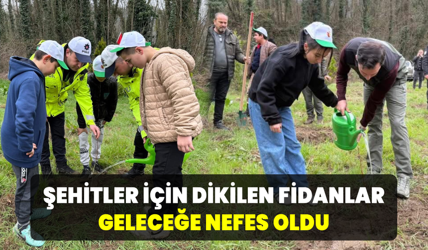 Şehitlerin hatırası Yenice’de fidanlarla yaşatıldı