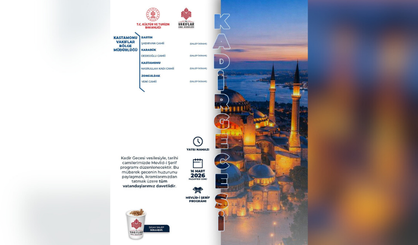 Kadir Gecesi’ne Özel Mevlid ve İkram