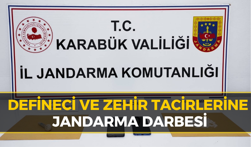 Karabük'te Jandarmadan Kaçak Kazı ve Uyuşturucu Operasyonu