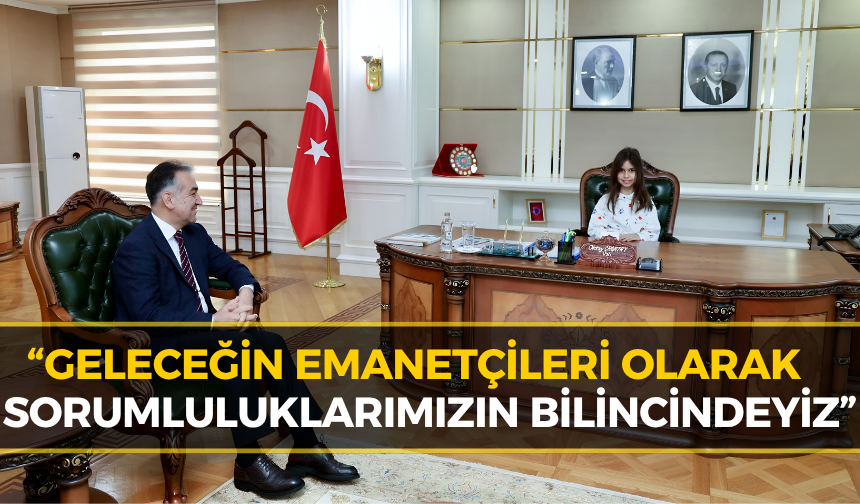 Vali Çağatay, Makamını Minik Zeynep’e Devretti