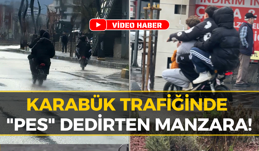 Karabük Trafiğinde "Pes" Dedirten Manzara!