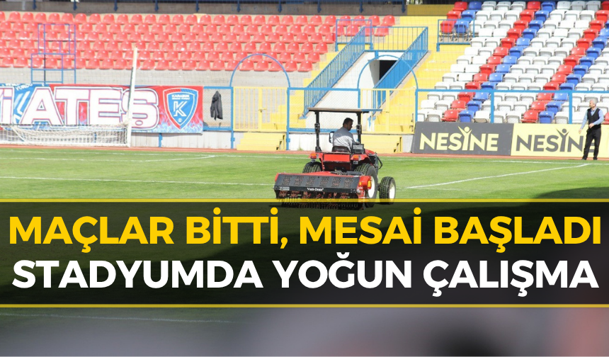 Dr. Necmettin Şeyhoğlu Stadyumu Yeni Sezona Hazırlanıyor