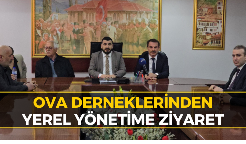 Ova Dernekler Federasyonu'nda Kırman ve Kelleci'ye Hayırlı Olsun Ziyareti