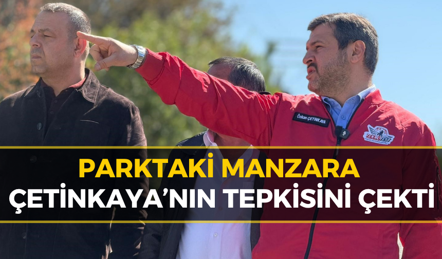 Başkan Çetinkaya Parkta Gördüğü Manzaraya Tepki Gösterdi