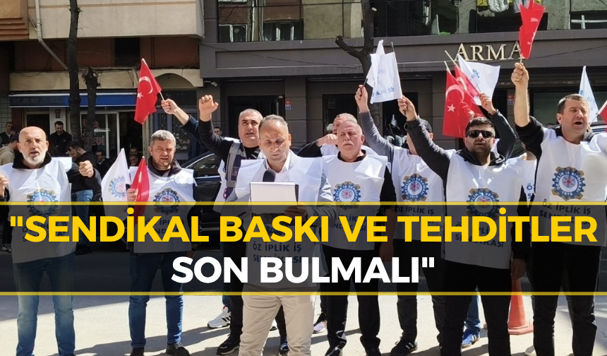 Öz İplik İş Sendikası'ndan Ar Leder Önünde Eylem!