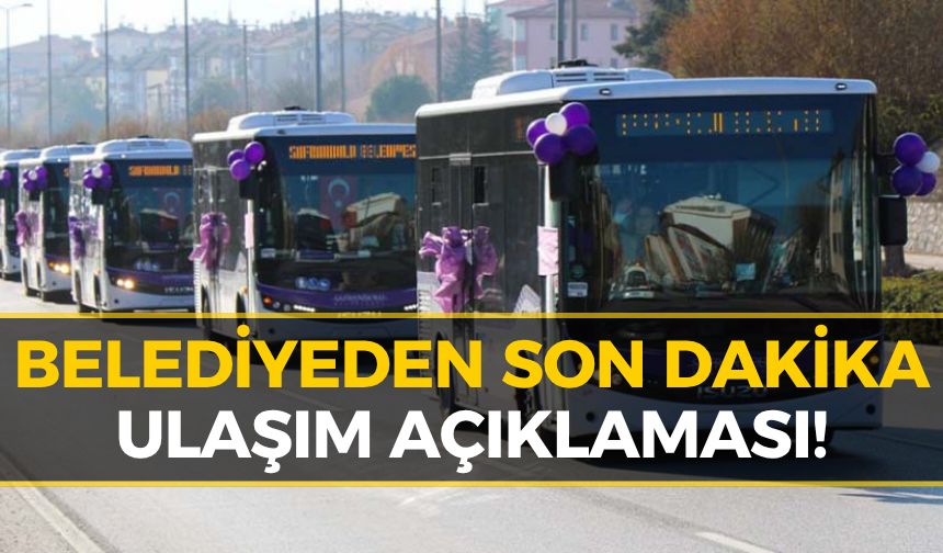 Safranbolu'da Bayramda Ulaşım Ücretsiz: O Seferler Hariç