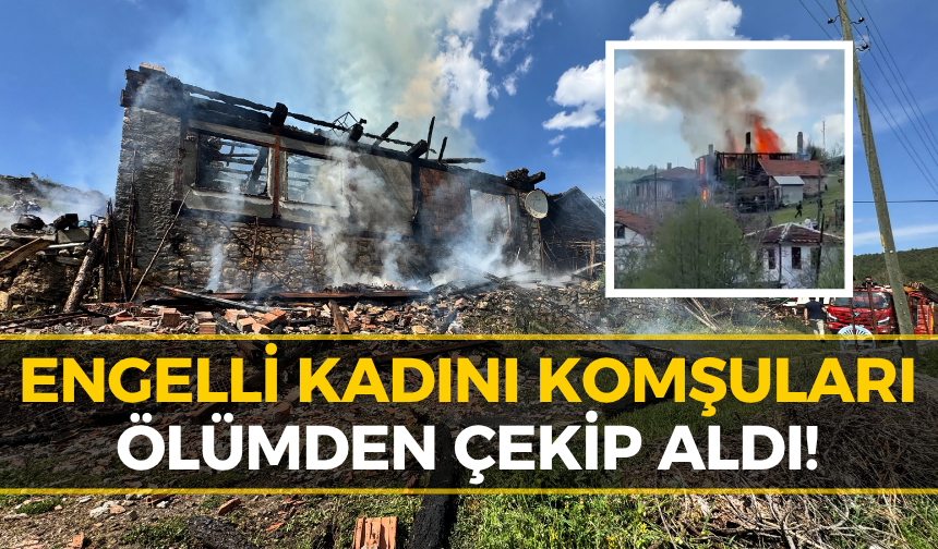 Safranbolu’da Alevler Arasında Can Pazarı: Ahşap Ev Kül Oldu!