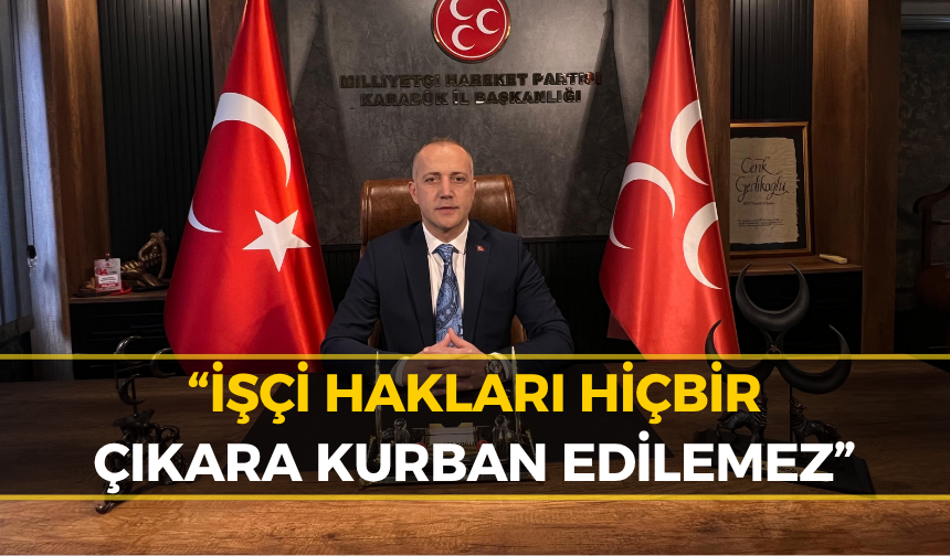 Cenk Gedikoğlu'dan 1 Mayıs Mesajı