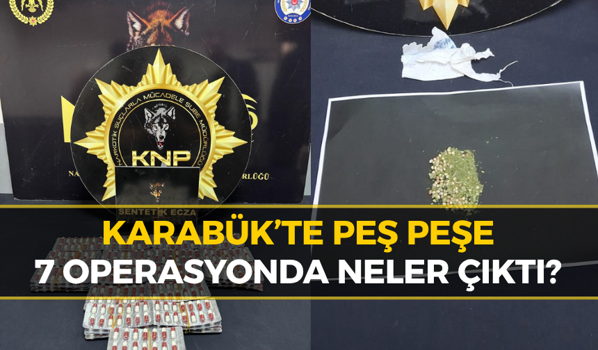 Karabük’te 7 Operasyon: Gözaltı ve Tutuklamalar Var