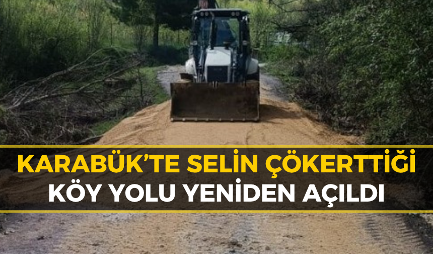 Selin Vurduğu Köy Yolu Yeniden Açıldı