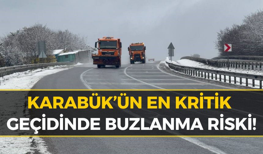 Sürücüler Dikkat! Karabük’ün O Noktasında Kar Etkisini Artırdı