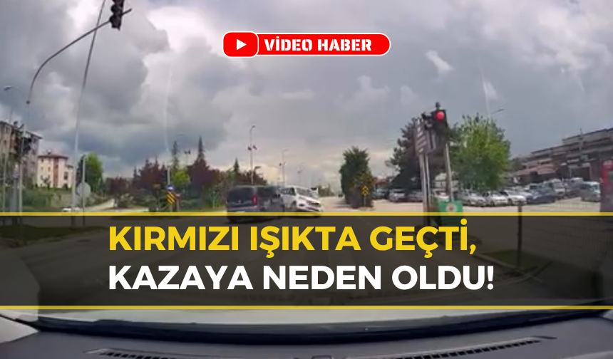 Safranbolu Sanayi Kavşağı'nda Kaza: Kırmızı Işık İhlali Kamerada!