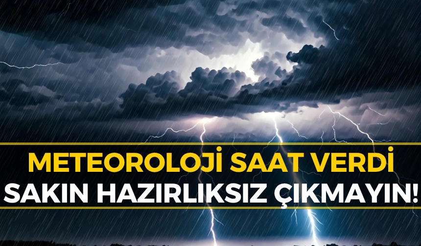 Meteoroloji'den Karabük İçin Kritik Uyarı!